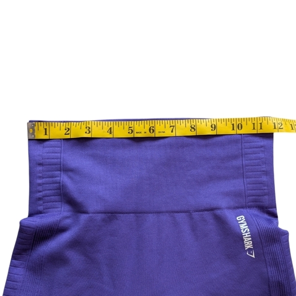Gymshark Energy + Seamless Cropped Leggings Purple Laser Cut Outs Women's Small - Picture 11 of 13